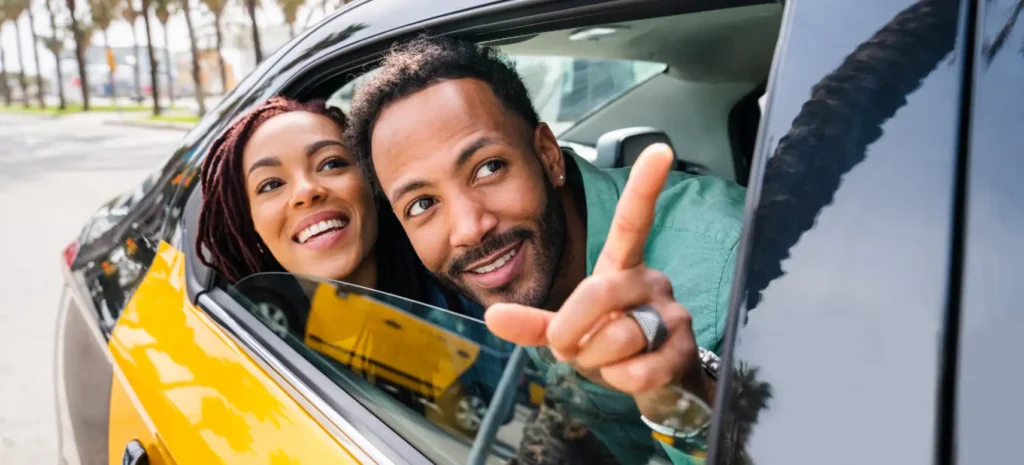 Taxi service promotional banner